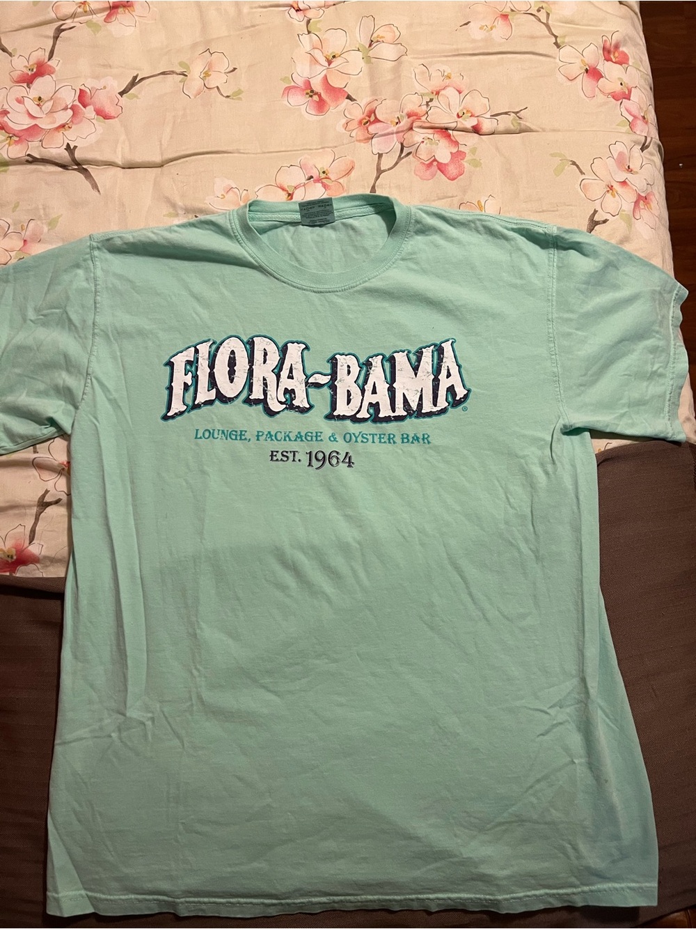FLORA-BAMA ON THE FLORIDA ALABAMA BORDER T SHIRT(L) Lounge Package Oyster Bar